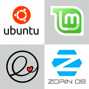 Logos von Ubuntu und -Derivaten